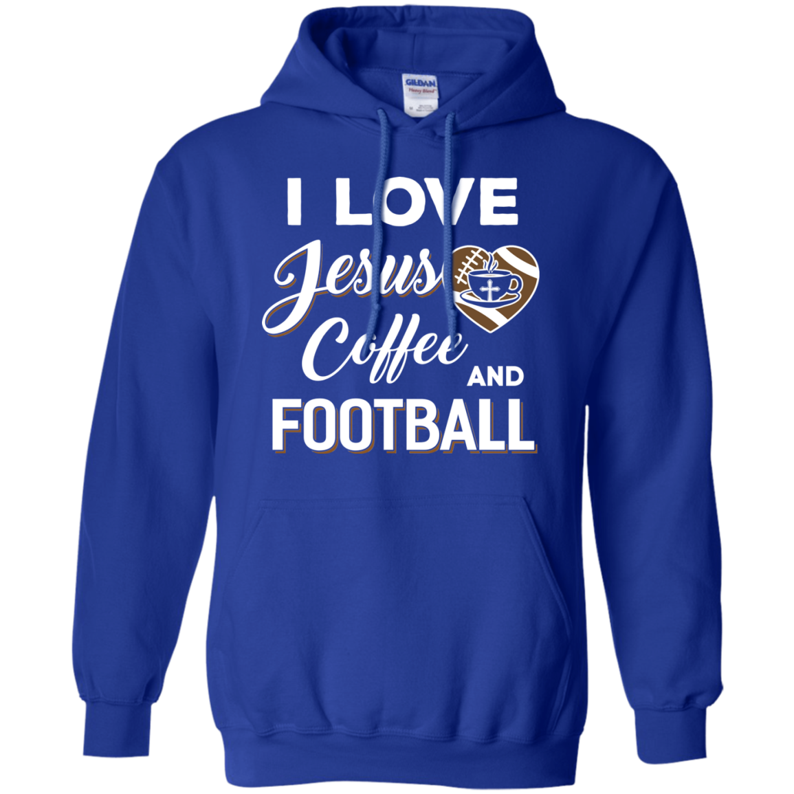 I Love Jesus Coffee & Football T-Shirt & Hoodie | Teecentury.com