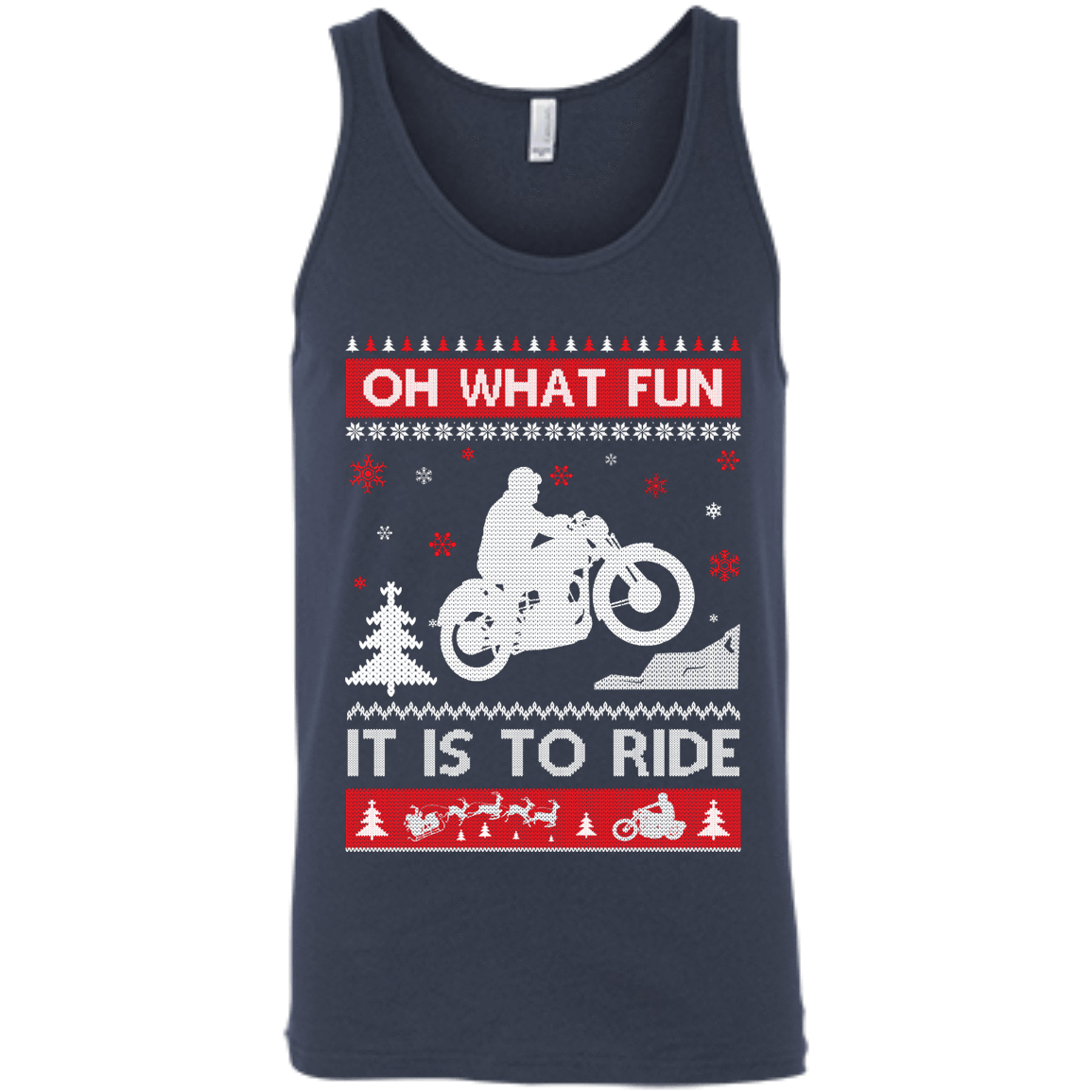 Motorcycle Sweater Christmas Oh What Fun It Is To Ride T-Shirt & Hoodie | Teecentury.com