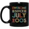 Awesome Since July 2005 Vintage 17th Birthday Gifts Mug Coffee Mug | Teecentury.com