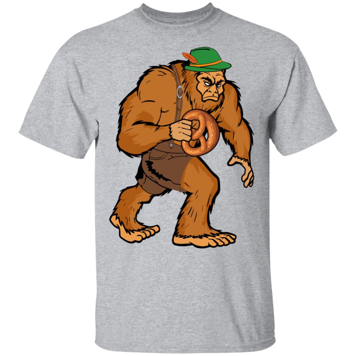 German Bigfoot Pretzel Funny Oktoberfest 2019 T-Shirt & Hoodie | Teecentury.com