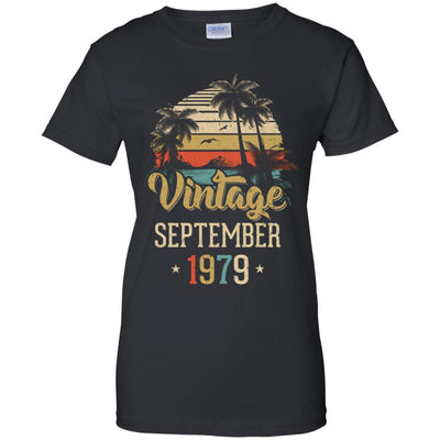 Retro Classic Vintage September 1979 43th Birthday Gift T-Shirt & Hoodie | Teecentury.com