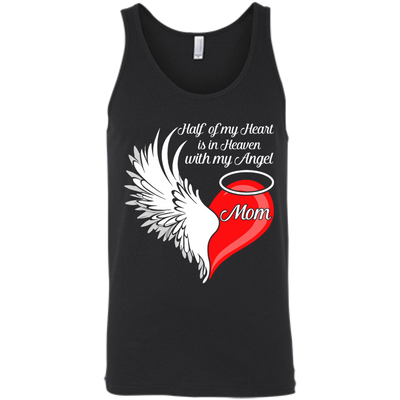 Mom Half My Heart Is In Heaven With My Angel T-Shirt & Hoodie | Teecentury.com