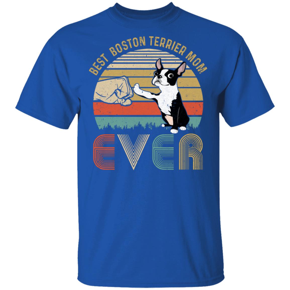 Vintage Best Boston Mom Ever Bump Fit Funny Mom Gifts T-Shirt & Hoodie | Teecentury.com