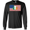 Shamrock Irish Ireland American USA Flag Gift T-Shirt & Hoodie | Teecentury.com