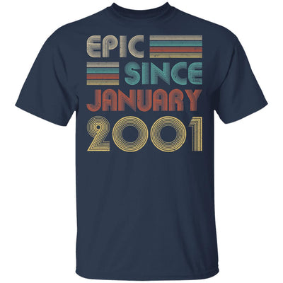 Epic Since January 2001 Vintage 21th Birthday Gifts T-Shirt & Hoodie | Teecentury.com