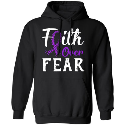 Alzheimer's Lupus Awareness Purple Faith Over Fear T-Shirt & Hoodie | Teecentury.com