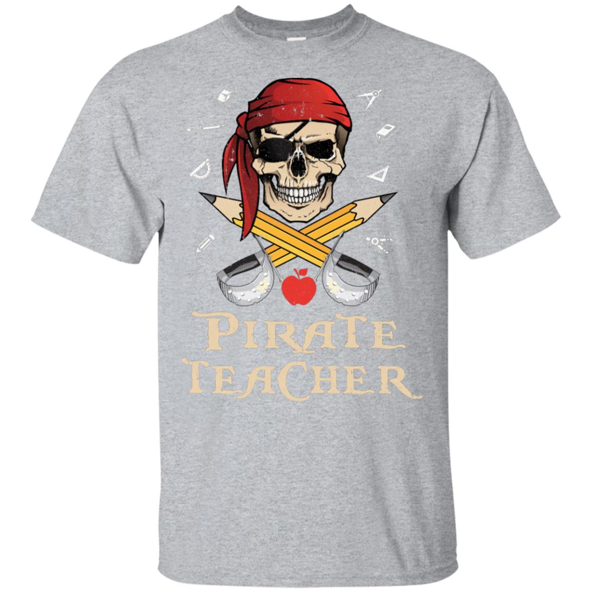 Funny Pirate Teacher Halloween Skull Adult Gift T-Shirt & Hoodie | Teecentury.com
