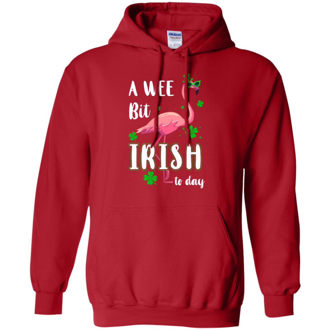 A Wee Bit Irish Today Green Flamingo St Patrick's Day T-Shirt & Hoodie | Teecentury.com