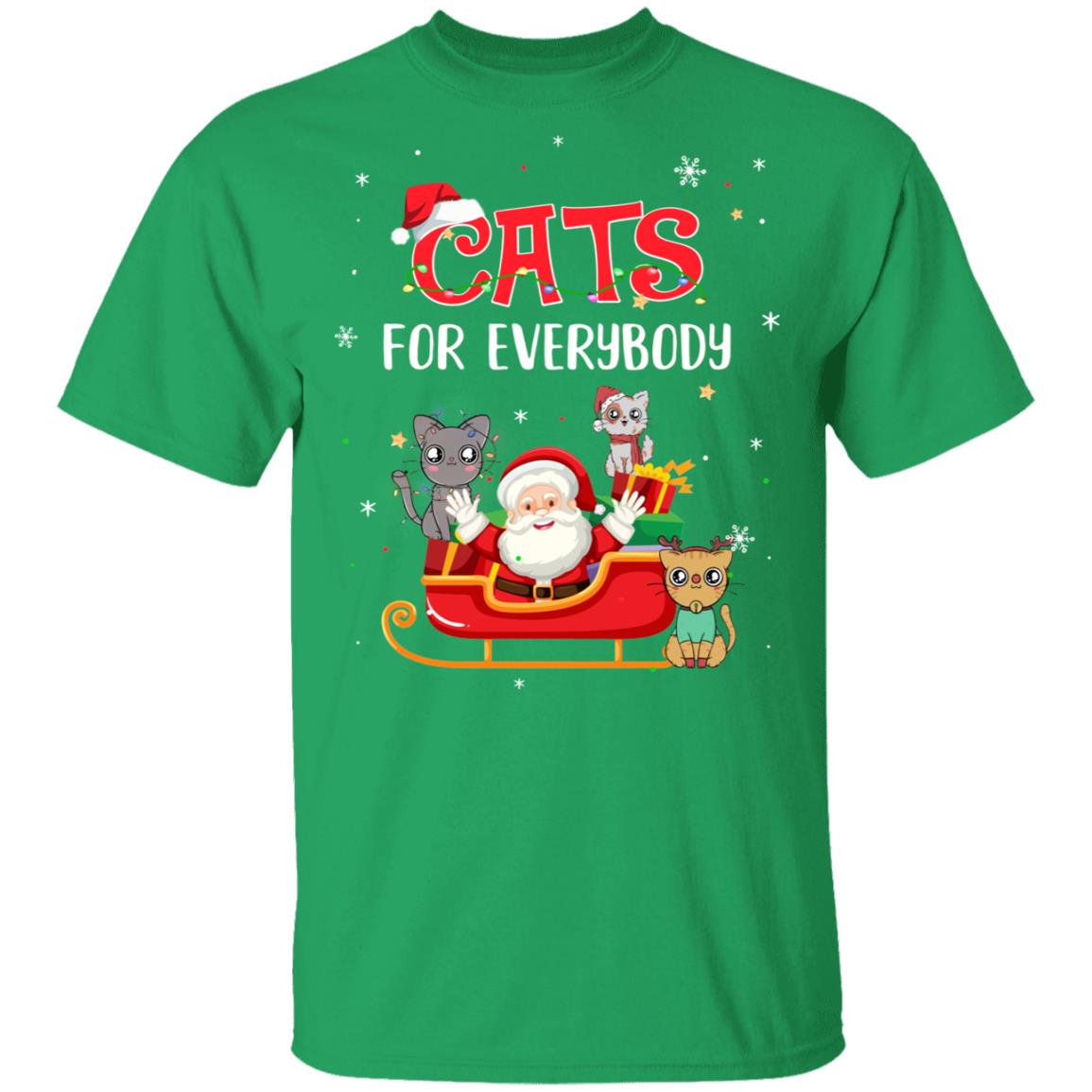 Cats For Everybody Christmas Cute Cat Lover T-Shirt & Hoodie | Teecentury.com