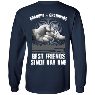 Grandpa And Grandkids Best Friends Single Day One T-Shirt & Hoodie | Teecentury.com