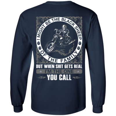 I Might Be The Black Sheep Of The Family Motorcycle T-Shirt & Hoodie | Teecentury.com