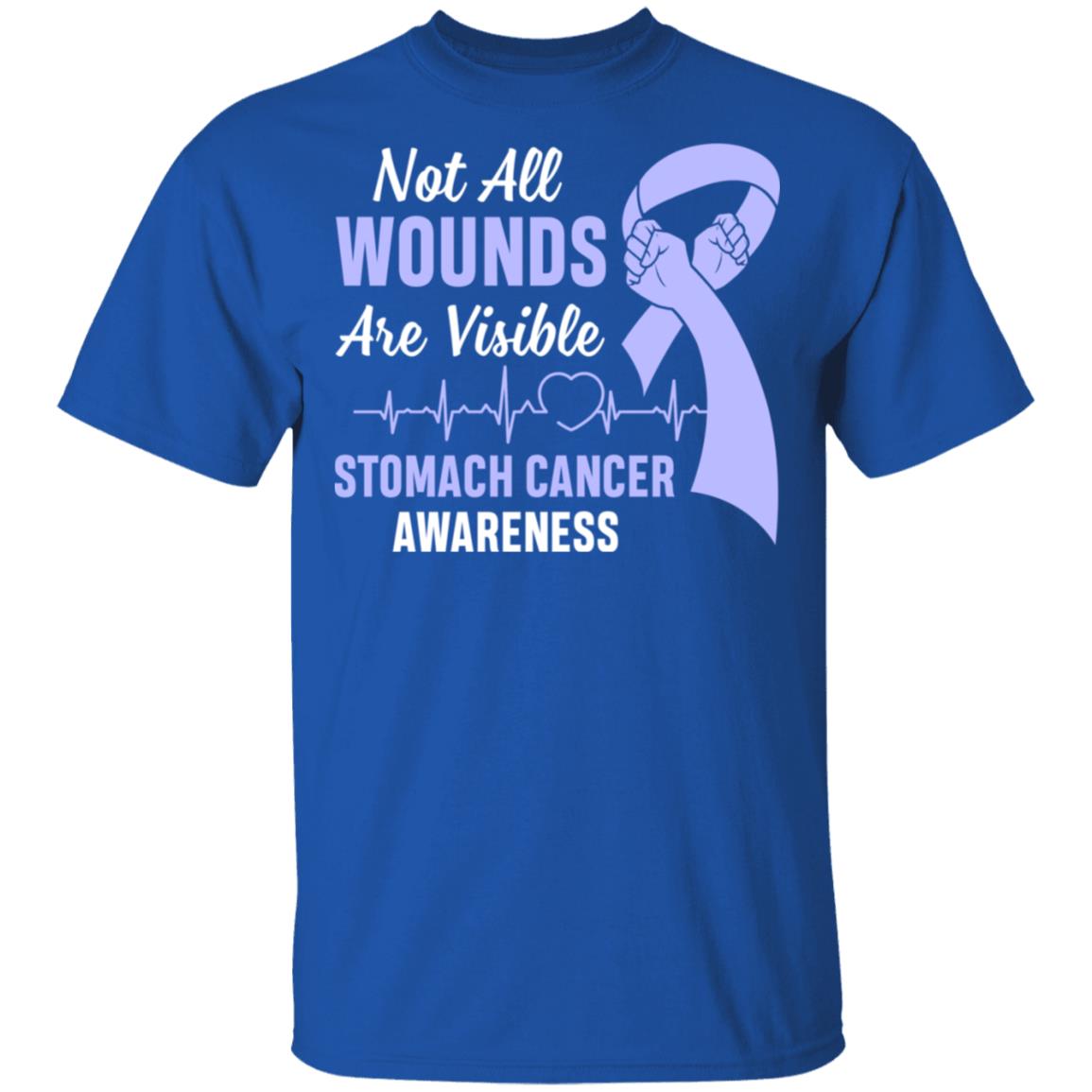 Stomach Cancer Awareness Not All Wounds Are Visible T-Shirt & Hoodie | Teecentury.com