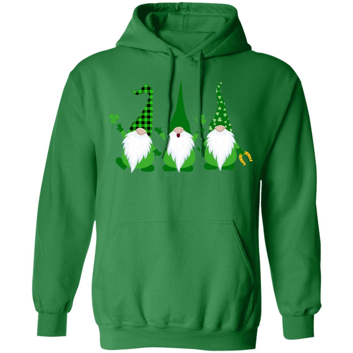 Three Gnomes Holding Shamrocks St Patricks Day Boys Girls T-Shirt & Hoodie | Teecentury.com