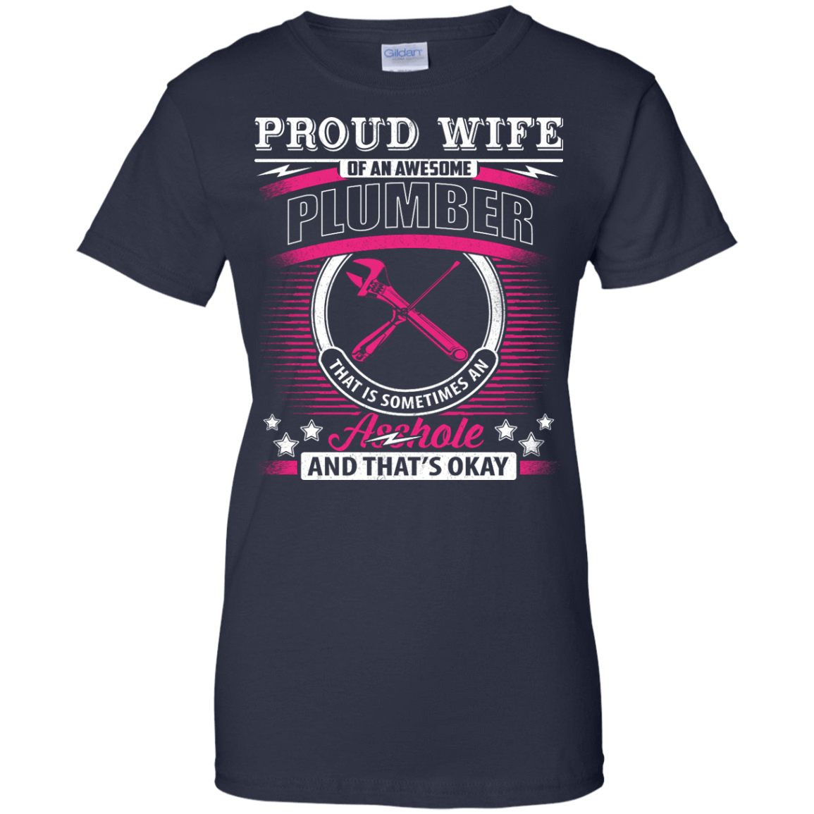 Proud Wife Of An Awesome Plumber T-Shirt & Hoodie | Teecentury.com