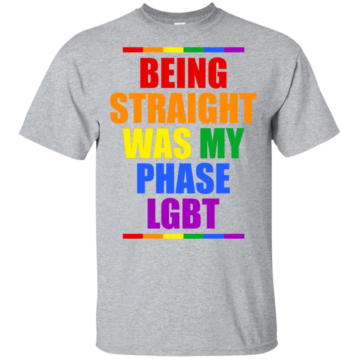 LGBT Pride Being Straight Was My Phase T-Shirt & Hoodie | Teecentury.com