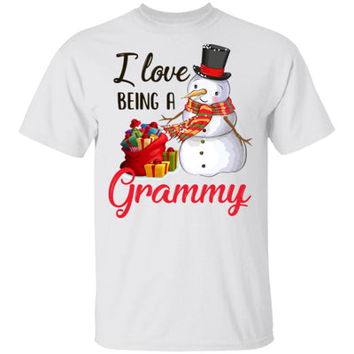 I Love Being A Grammy Snowman Gift For Christmas Day T-Shirt & Sweatshirt | Teecentury.com