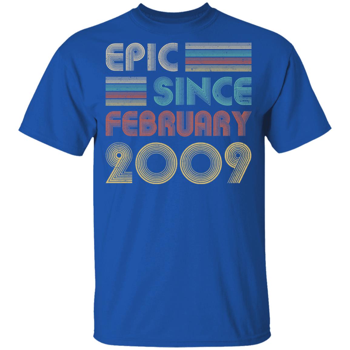 Epic Since February 2009 Vintage 13th Birthday Gifts Youth Youth Shirt | Teecentury.com
