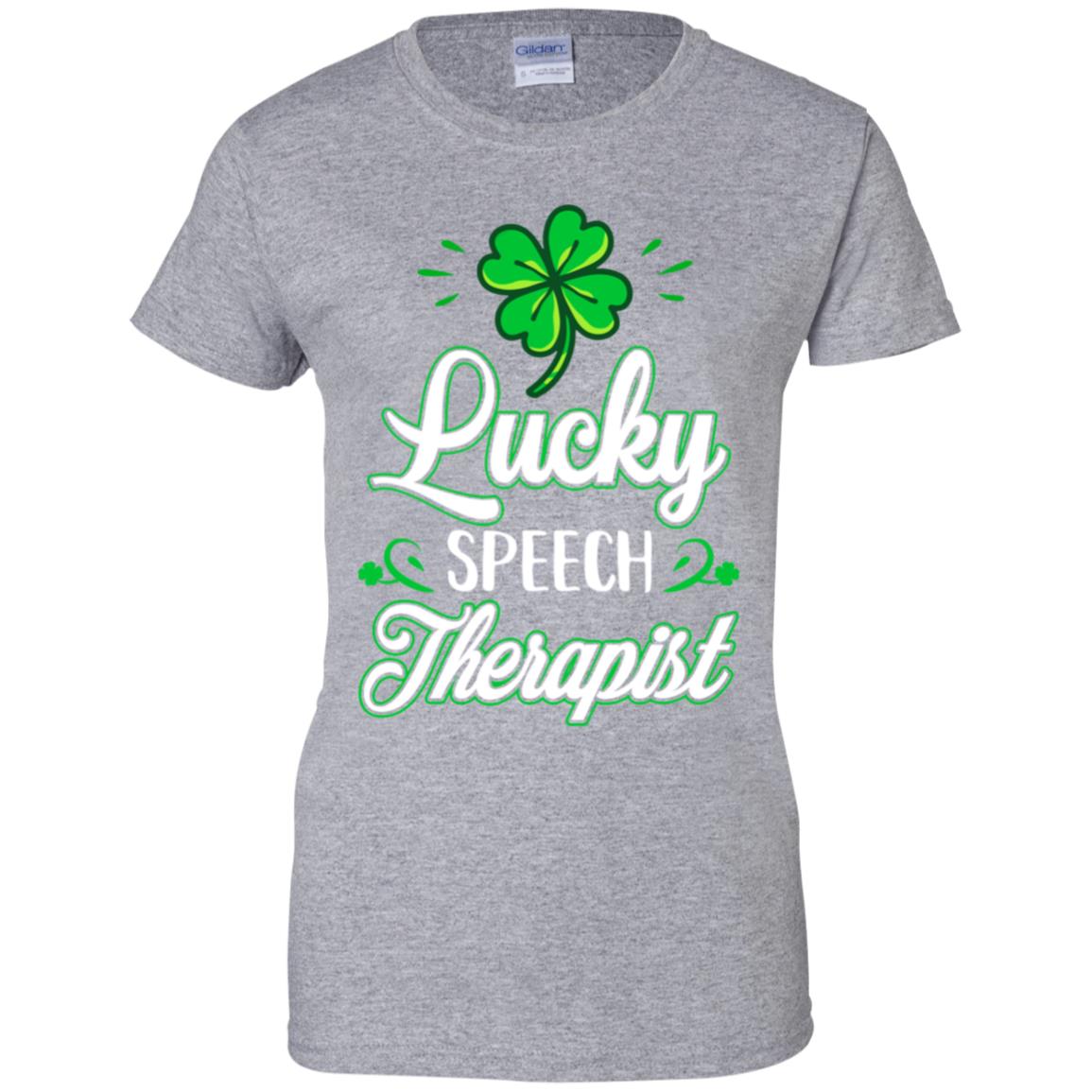 Lucky Speech Therapist St Patricks Day School Teacher T-Shirt & Hoodie | Teecentury.com