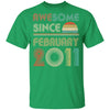 Awesome Since February 2011 Vintage 11th Birthday Gifts Youth Youth Shirt | Teecentury.com