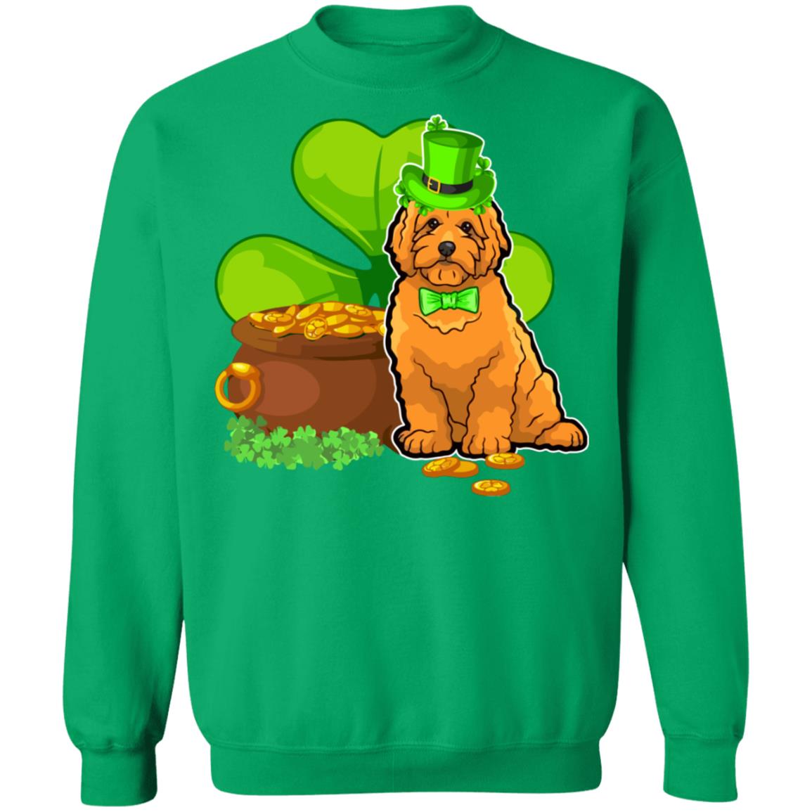 Goldendoodle St Patrick's Day Irish Dog Lover Funny Gifts T-Shirt & Hoodie | Teecentury.com