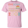 Awesome Since February 2008 Vintage 14th Birthday Gifts Youth Youth Shirt | Teecentury.com