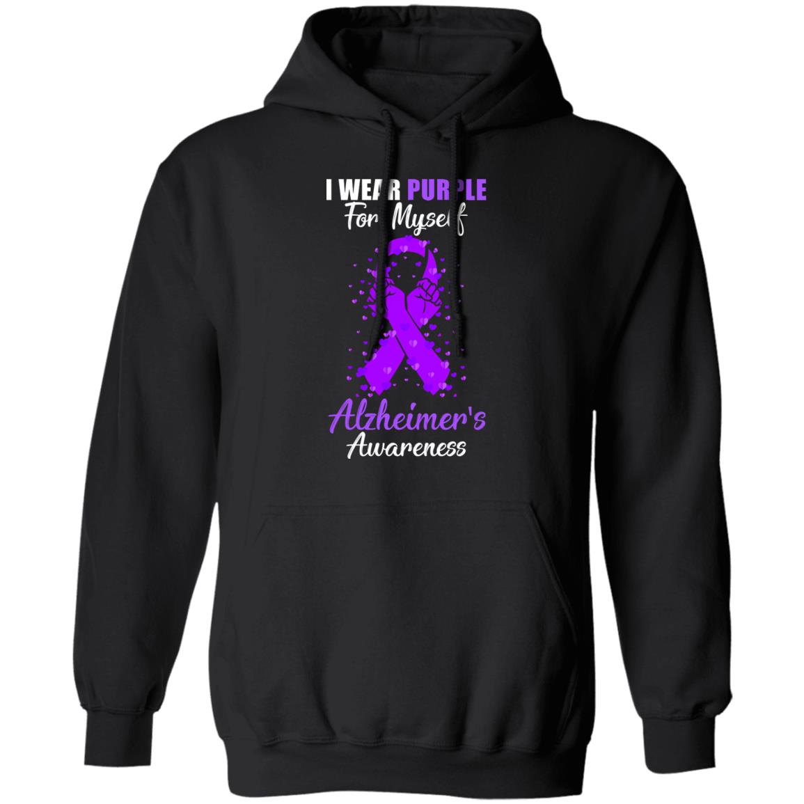 I Wear Purple For Myself Support Alzheimer's Awareness T-Shirt & Hoodie | Teecentury.com