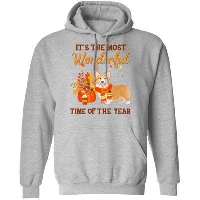 Corgi Autumn It's The Most Wonderful Time Of The Year T-Shirt & Hoodie | Teecentury.com