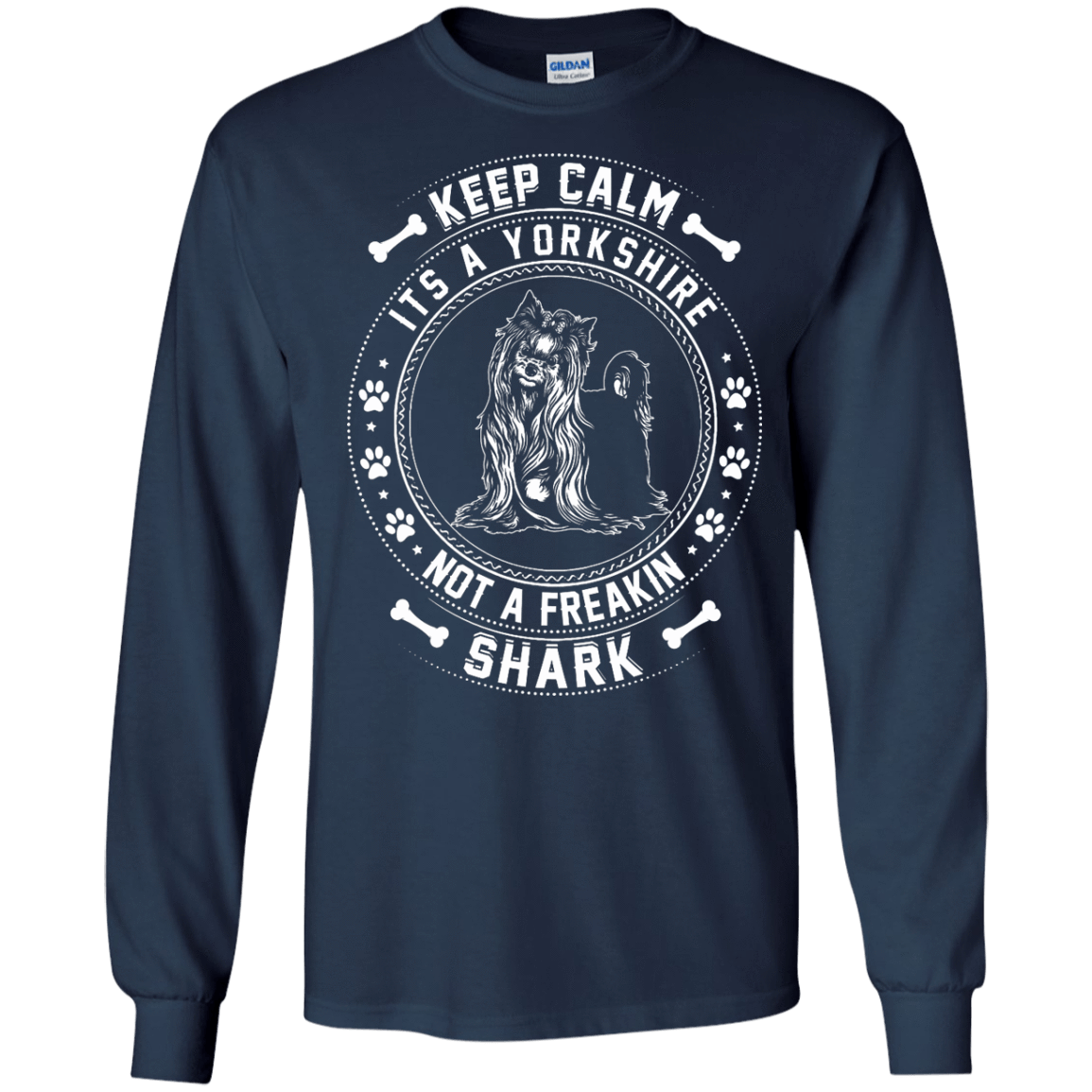 Keep Calm It's A Yorkshire Terrier Not A Freaking Shark T-Shirt & Hoodie | Teecentury.com