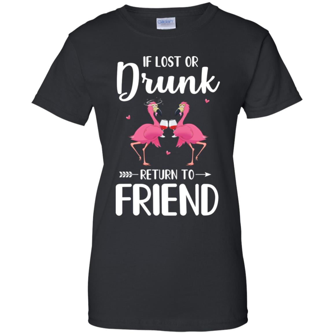 Flamingo If I Lost Or Drunk Please Return To Friend T-Shirt & Tank Top | Teecentury.com