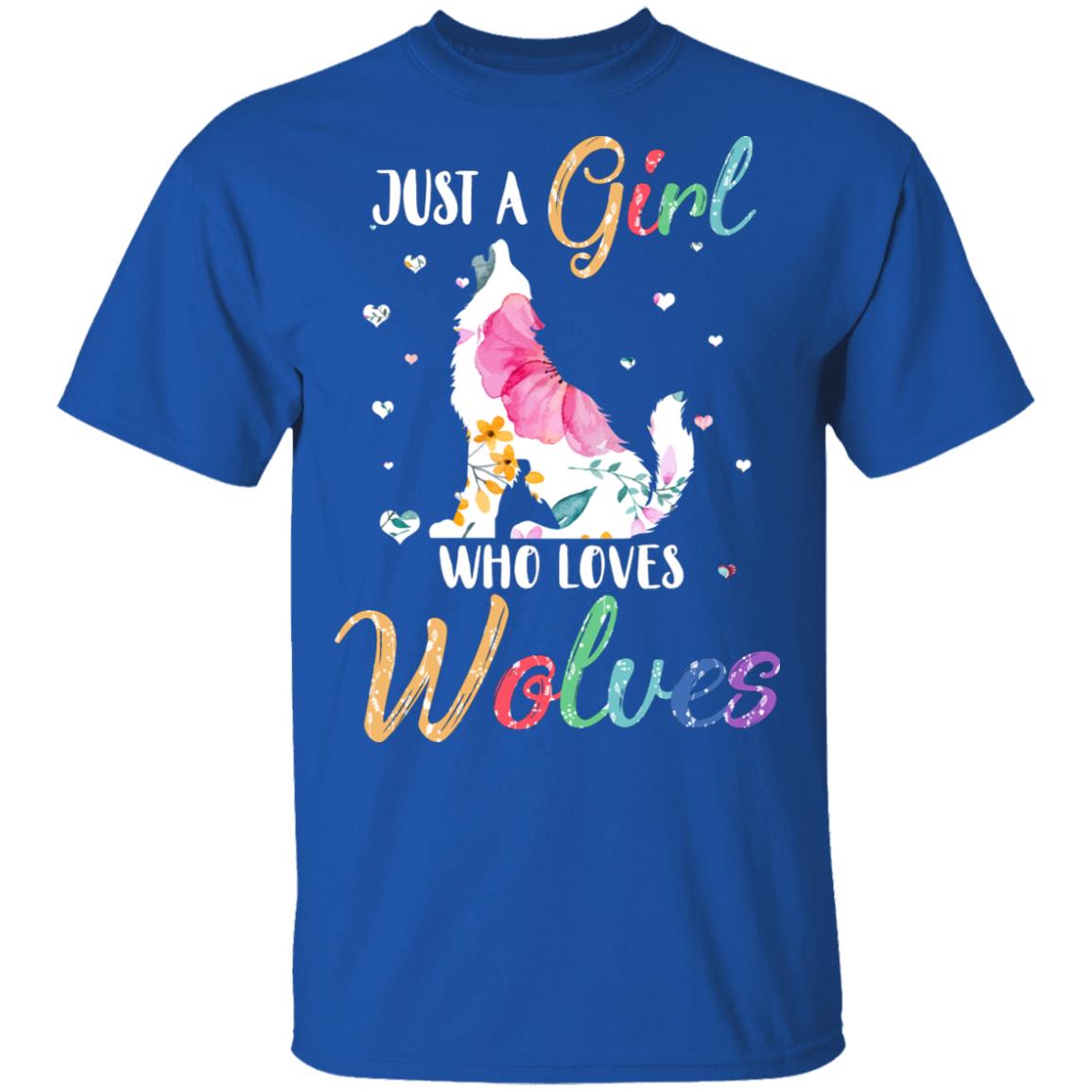 Just A Girl Who Loves Wolves Cute Wolve Lover T-Shirt & Hoodie | Teecentury.com
