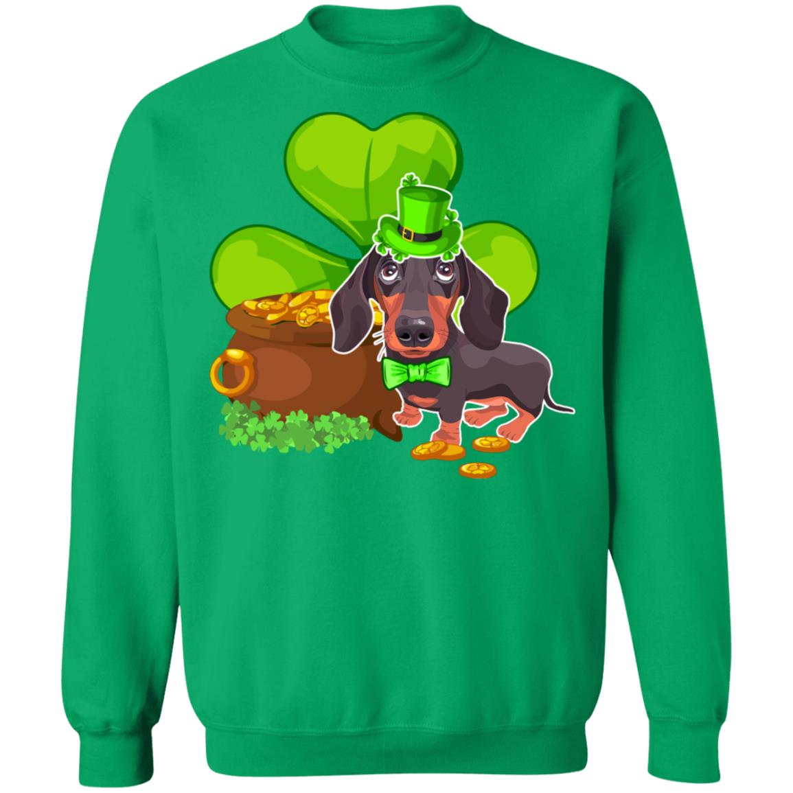 Dachshund St Patrick's Day Irish Dog Lover Funny Gifts T-Shirt & Hoodie | Teecentury.com