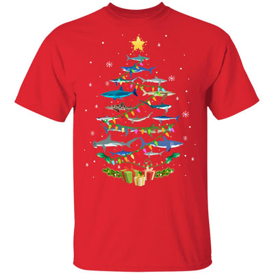 Shark Christmas Tree Shark Lovers Gifts Men Women Kids T-Shirt & Sweatshirt | Teecentury.com