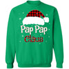 Santa Pap Pap Claus Red Plaid Family Pajamas Christmas Gift T-Shirt & Sweatshirt | Teecentury.com