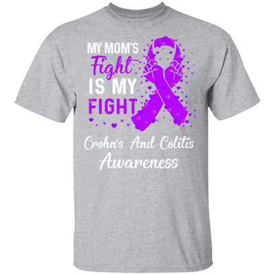 My Mom's Fight Is My Fight Crohn's And Colitis Awareness T-Shirt & Hoodie | Teecentury.com
