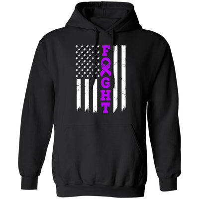 Alzheimer's Pancreatic Cancer Awareness American Flag T-Shirt & Hoodie | Teecentury.com