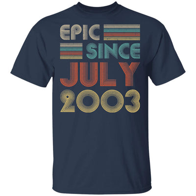 Epic Since July 2003 Vintage 19th Birthday Gifts T-Shirt & Hoodie | Teecentury.com