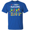 I Teach Awesome Kids Autism Awareness Puzzle Teacher T-Shirt & Hoodie | Teecentury.com