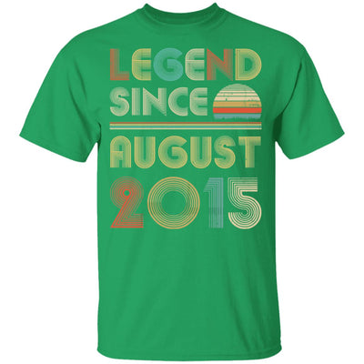Legend Since August 2015 Vintage 7th Birthday Gifts Youth Youth Shirt | Teecentury.com