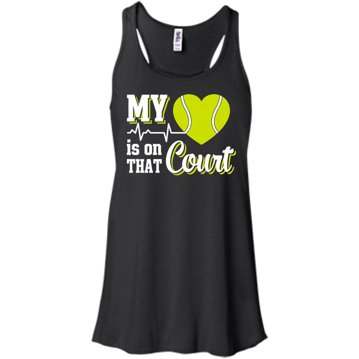My Heart Is On That Court Tennis T Shirt T-Shirt & Hoodie | Teecentury.com