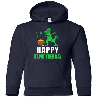 Happy St Pat T-Rex Day Dinosaur St Patrick's Day Youth Youth Shirt | Teecentury.com