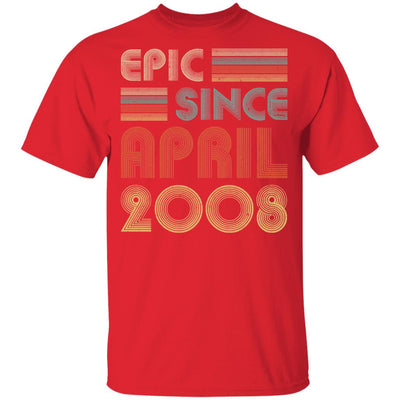 Epic Since April 2008 Vintage 14th Birthday Gifts Youth Youth Shirt | Teecentury.com