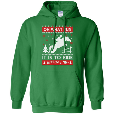 Horse Sweater Christmas Oh What Fun It Is To Ride T-Shirt & Hoodie | Teecentury.com