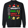 Naughty Nice Crazy Math Teacher Christmas Funny Xmas Gift T-Shirt & Sweatshirt | Teecentury.com