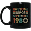 Awesome Since September 1980 Vintage 42th Birthday Gifts Mug Coffee Mug | Teecentury.com