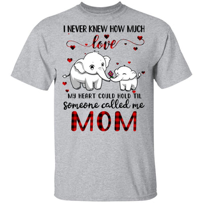 Someone Called Me Mom Elephant Red Plaid Mother's Day T-Shirt & Hoodie | Teecentury.com