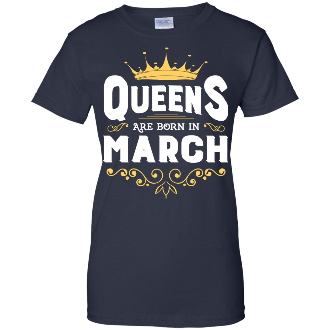 Queens Are Born In March T-Shirt & Hoodie | Teecentury.com