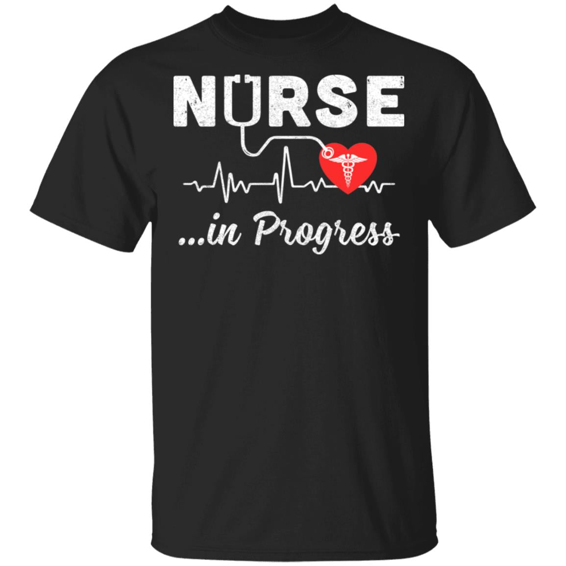 Nurse in Progress Future Nurse Nursing Student Gift T-shirts Pullover Hoodies Black/S