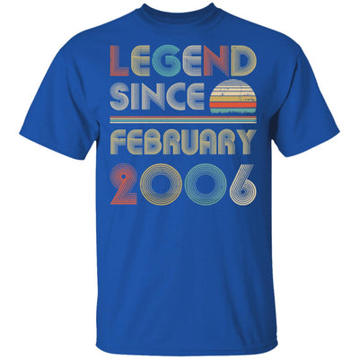 Legend Since February 2006 Vintage 16th Birthday Gifts T-Shirt & Hoodie | Teecentury.com