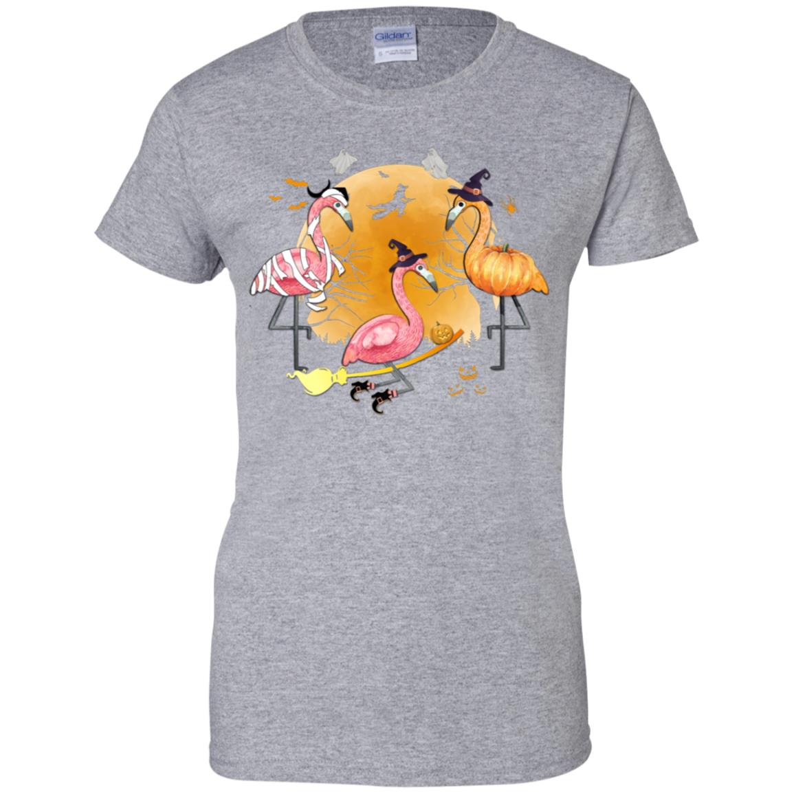 Flamingo Lover Funny Pumpkin Halloween Party T-Shirt & Hoodie | Teecentury.com