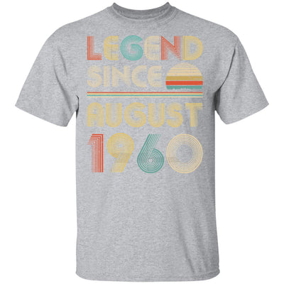 Legend Since August 1960 Vintage 62th Birthday Gifts T-Shirt & Hoodie | Teecentury.com